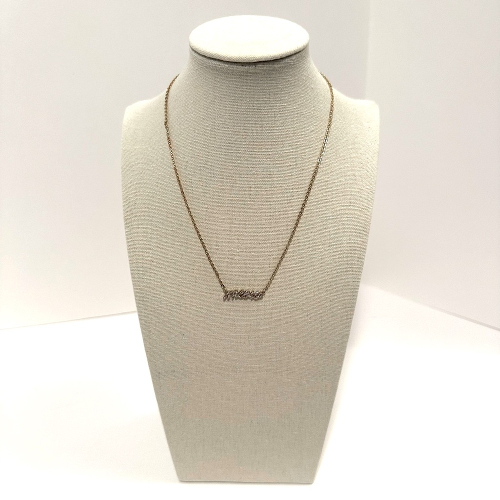 Meow Rhinestone Necklace